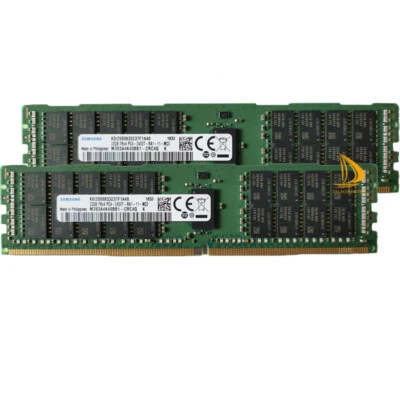 For Samsung 2x32GB 2RX4 PC4-2400T DDR4 19200Mhz 1.2V ECC Server Memory RAM DIMM - Image 1 of 4