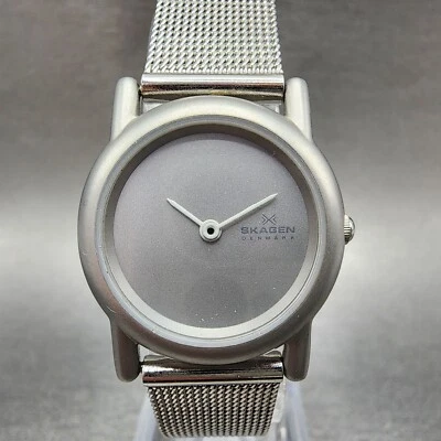 Skagen Watch Women 25mm Silver Dial Steel Round Mesh Band 4SSS New Battery - Image 1 of 4