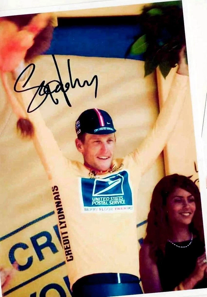 Lance ARMSTRONG (3) AK Bild - Print Copie - 15cm x 21cm + Signierte RADSPORT AK - Bild 1 von 1