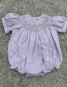 Mameluco Floral Burbuja Calada 3m Vintage Niña/Bishop Mameluco Carro Boutique - Imagen 1 de 3