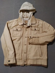 Vintage Arizona Jeans Jacke Herren Mittelbraun Outdoor Grunge Canvas Bomber. - Bild 1 von 17