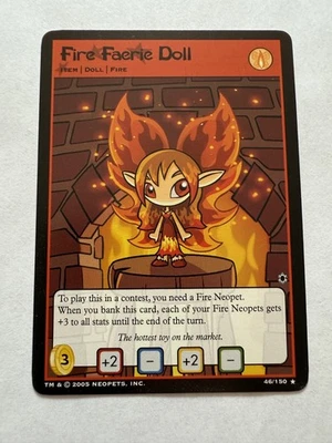 Neopets TCG - Fire Faerie Doll 46/150 - The Darkest Faerie - Image 1 of 2