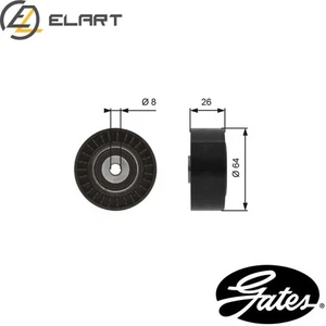 DEFLECTIONGUIDE PULLEY VRIBBED BELT T38094 FOR VW GOLF/IV/Van/VAN POLO/III 1.9L - Picture 1 of 8