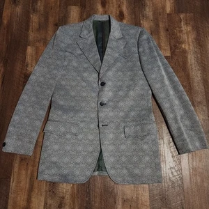 Lasso Western Wear 42 Jacket Blazer 3-Button El Paso Blue Gray  - Picture 1 of 9
