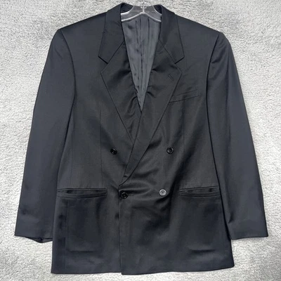 Blazer Versace Clásico V2 De Colección Para Hombre Talla 42R Negro Doble Pecho Abrigo Deportivo Foto 1 de 4