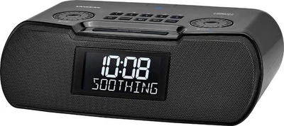 Bluetooth Clock Radio with AM FM Stereo USB Charging Sound Soother and Remote - Image 1 of 4