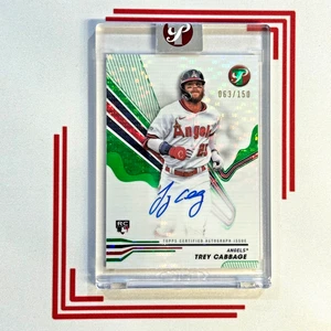 2024 Topps Pristine TREY CABBAGE Green Pulsar Refractor /150 Rookie Auto RC - Picture 1 of 2