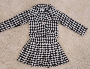 Girls 4-5T Houndstooth Skirt Set - Picture 1 of 3