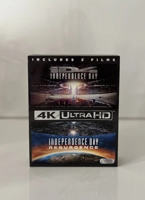 ID4 Independence Day & ID Resurgence 4K Ultra 2 Movie Box Set OOP  - Image 1 of 4
