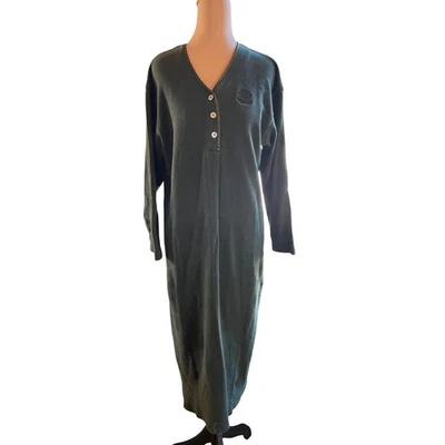 Camisón 100 % algodón Crabtree & Evelyn verde bosque talla M cabaña rústica Foto 1 de 4