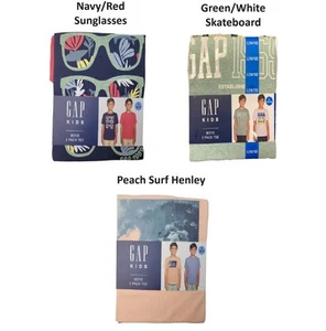 Gap Kids Boys Tag-Free Cotton Blend Crewneck Short Sleeve 2 Pack Tee - Picture 1 of 8