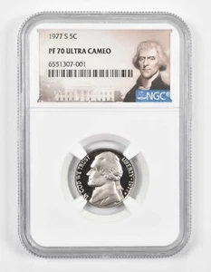 1977-S PF70 Jefferson Nickel NGC Special Label - Picture 1 of 5