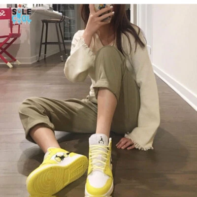 Tênis Air Jordan 1 AJ1 Mid GS SE floral rosa patch amarelo dinâmico AV5174-700 - Imagem 1 de 4