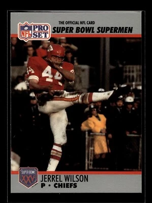 1990 Pro Set Super Bowl XXV Silver Anniv #119 Jerrel Wilson (NM)(FTB) - Image 1 of 2