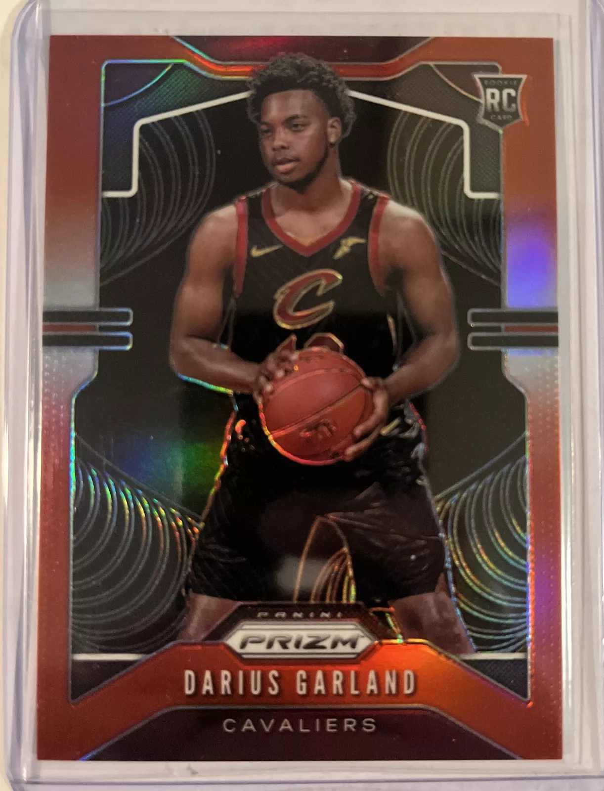 2019-20 Prizm Darius Garland TRUE Red Prizm Rookie RC #016/299 CAVS