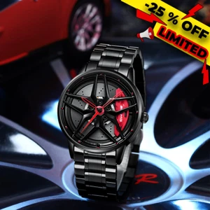 Wheel Watch iWatch Sports Mercedes AMG Metal Band Case Birthday Gift Luxury - Picture 1 of 7