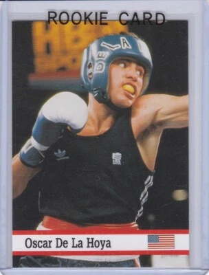 OSCAR De La HOYA ROOKIE CARD Boxing 1993 FAX PAX Printed In UK Team USA RARE RC! - Image 1 of 2