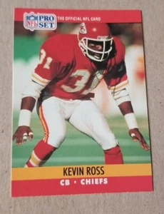 1990 Pro Set Football Card #534 Kevin Ross - Kansas City Chiefs  - Bild 1 von 2