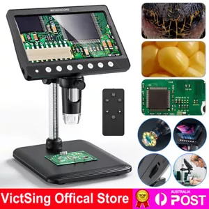 7" LCD Digital Coin Microscope 1200X USB Magnifier Camera w/ 8 LED Lights For PC - Picture 1 of 14