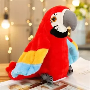 Rot Labertier Sprechender Papagei Vogel Chatter Laber parrot plappert alles NEU - Bild 1 von 9