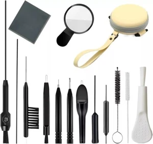 15PC Hearing Aid Cleaning Kit Brush Tools Cleaning Brush Storage Carry Case Gift - Picture 1 of 7
