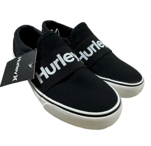Hurley Herren/Sammy schwarz rund geschnitten niedrig Slipper Halbschuhe Sneaker/Größe 5/Neu mit Etikett! - Bild 1 von 8