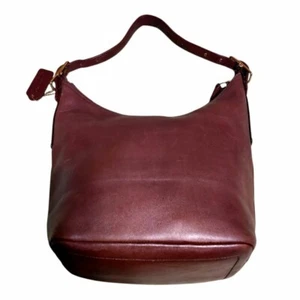 Old Coach 9823 Shoulder Bag Dark Brown Vintage Auth - Picture 1 of 9