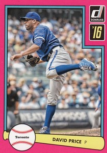 2016 Donruss DAVID PRICE Retail 1982 Pink Border Parallel #4 Blue Jays