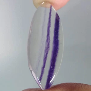 15.30 Cts, Natural Purple Fluorite Marquise Cabochon Loose Gemstone 12X31X4 mm - Picture 1 of 4