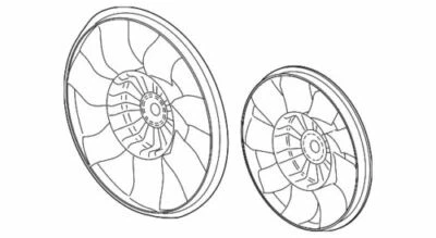 Lâmina de ventilador de refrigeração do motor Chevrolet Pontiac Malibu genuína GM 2004-2012 20757669 - Imagem 1 de 2