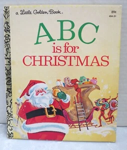 1981 Seventh Printing - A Little Golden Book - 454-31 - ABC is for CHRISTMAS - Picture 1 of 4