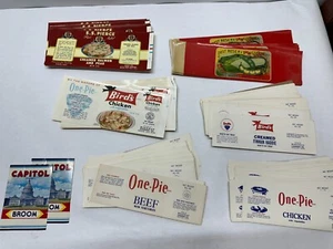 Bulk NOS Food Can Labels - MAINE - S.S. Pierce, One-Pie, Bird's - Salmon, Haddie - Picture 1 of 8