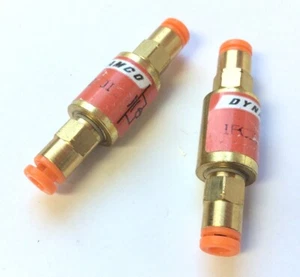 Menge 2 Dynamco IFC32 pneumatische Inline Messing Durchflussregelöffnung 0,0126" 0,32 mm - Bild 1 von 4