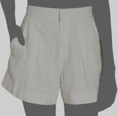 $370 Aqua Women's White Toronjil Chan Chan Miel High-Waist Poplin Shorts Size S - Image 1 of 4