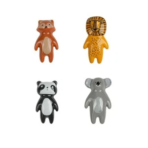 4 Pack Cartoon Animals Ceramic Handle Knob Children's room Drawer Pulls Handles - Picture 1 of 13