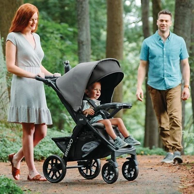 Chicco Bravo LE ClearTex Quick-Fold Stroller Pewter New w/ Free Ground Shipping - Image 1 of 4