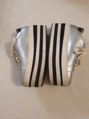 Disney Topolino  Sneakers donna con platform n. 38 Argento Art Revolution RARE - Immagine 1 di 4