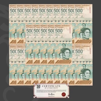 VENEZUELA 500 DIGITALES qty. 25 2023/2024 CIR 12.5 billion bolivars USA SELLER - Image 1 of 4