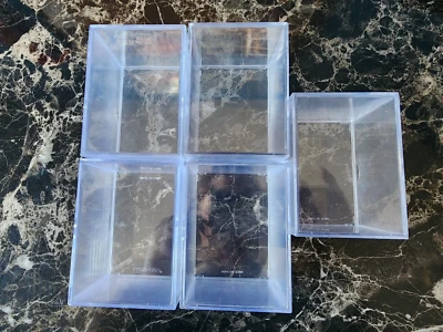 5x Ultra PRO 100+ Count-2 Piece Slider-Plastic Card Storage Box - Image 1 of 2