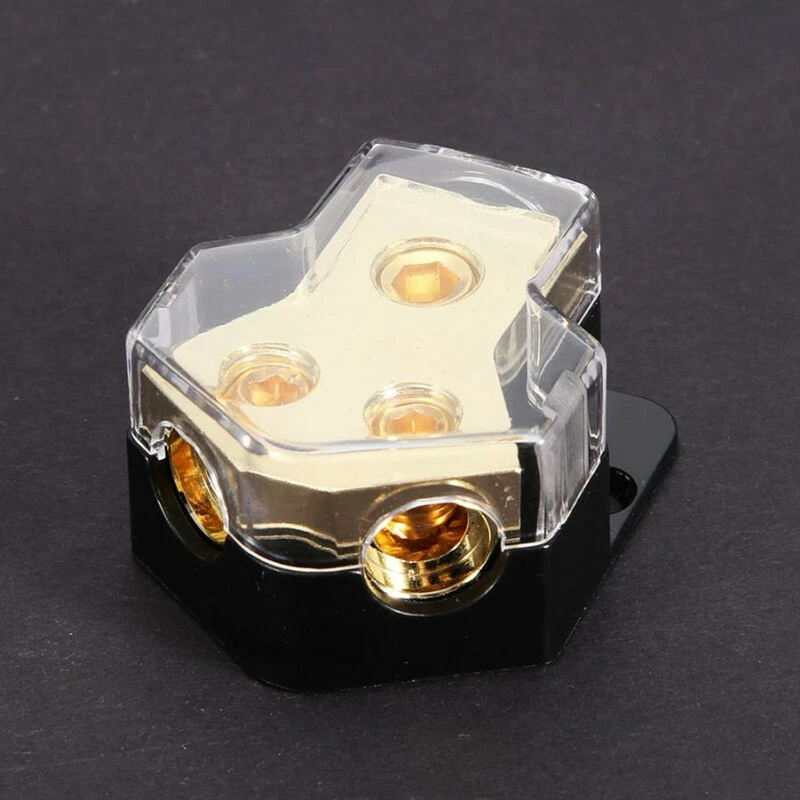 1xCar Audio Splitter Amp Power 0/2/4 Gauge in 4/6/8 Gauge Out Distribution Block - Image 1 of 4