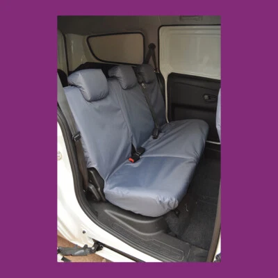 Vauxhall Combo 2012-2018 Tailored Waterproof Rear Single Double Grey Seat Covers — 第 1/4 张图片