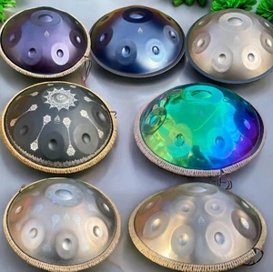 HANDPAN Best Quality Hand Steel Drum 10/12/14 notes D/G Kurd Gift 1.07 Thick - Picture 1 of 75