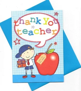 PACK OF 6 THANK YOU TEACHER CARDS - Picture 1 of 1