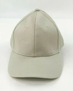 Mens Blank Six Panel w/Vents Flex Size Cap 98% Cotton 2% Spandex Large/XLarge  - Picture 1 of 8