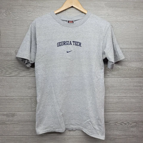 Nike Georgia Tech Yellow Jackets Gray Tshirt Size Small Cover