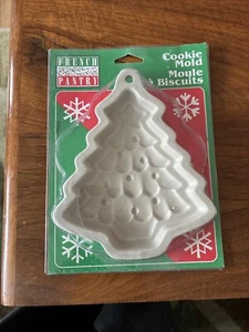 Vintage 1999 Cookie Art Clay Mold 7” Christmas Tree French Pastry Brand NOS - Picture 1 of 7