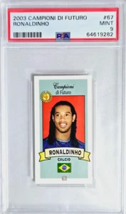 Tarjeta de fútbol Campioni Di Futuro #67 Ronaldinho 2003 PSA 9 como nueva Barcelona - Imagen 1 de 4