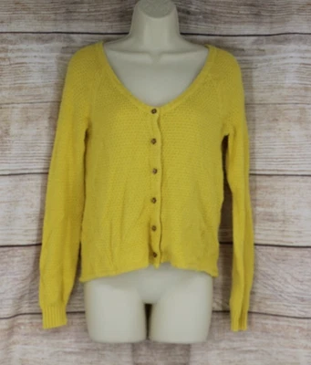 Volcom Womens Size Small Knit Cardigan Sweater Yellow - Image 1 of 4