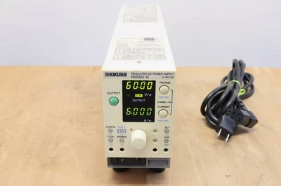 Fuente de alimentación regulada KIKUSUI PAS60-6 DC 60V 6A probada Foto 1 de 4