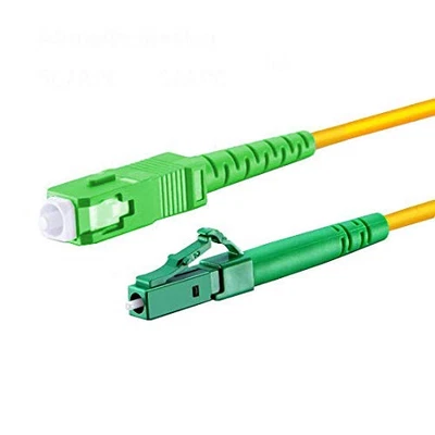 ® LWL Glasfaser-Kabel – 30m OS2 gelb, SC/APC auf LC/APC 8° Stecker, Simplex 9... - Bild 1 von 4